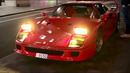 F1 World Champion Lando Norris driving his Ferrari F40 in London