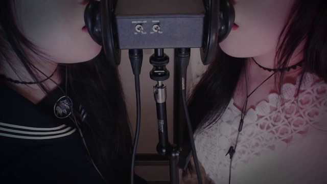 Asmr twin ear eating