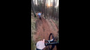Riders Race Down Wooded Trail On Mountain Bikes | People Are Awesome #shorts