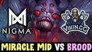 NIGMA vs Viking — Miracle MID vs Broodmother