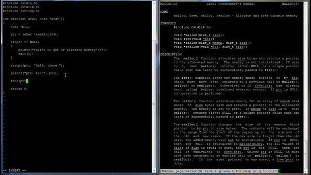C Programming in Linux Tutorial #022 – malloc() free()