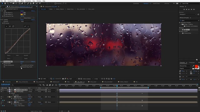 Realistic Rain Drop FX Tutorial After Effect