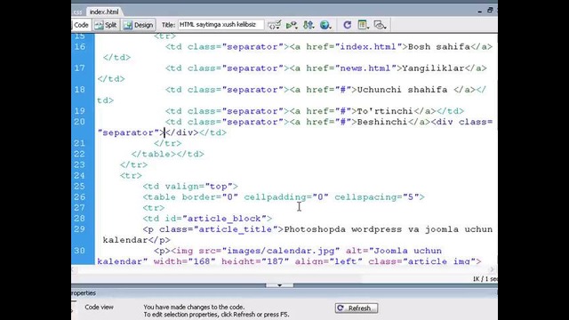 HTML-CSS darslari (13-dars CSS haqida)