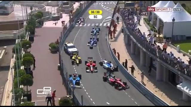 Завал в Монако – На гонке GP2 произошла авария с участием 10 машин