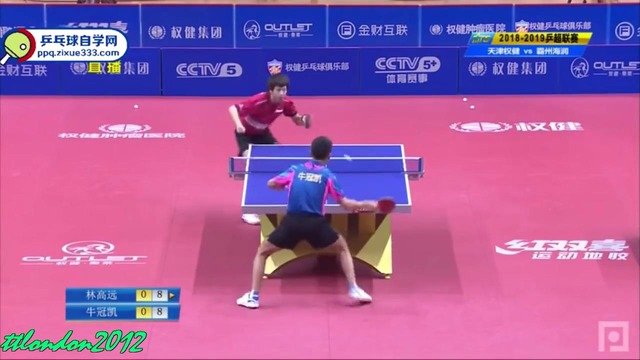 Lin Gaoyuan vs Niu Guankai China Super League 2018 2019