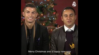 Футболисты Реала поздравляют всех с Новым годом и Рождеством