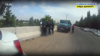 Нападение на сотрудника ДПС при исполнении обязанностей в Ташкентской области