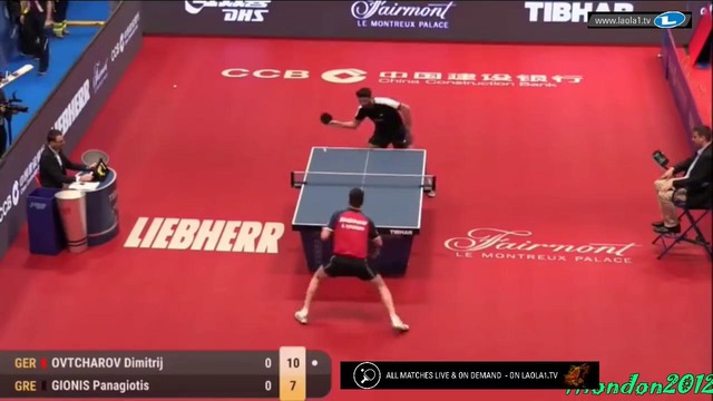 Dimitrij Ovtcharov vs Gionis Panagiotis (2018 – Europe Top 16)