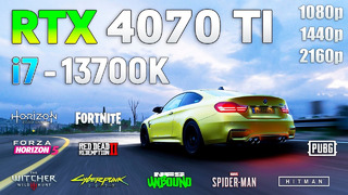 GeForce RTX 4070 Ti + i7 13700K – Test in 10 Games | 1080p | 1440p | 4K
