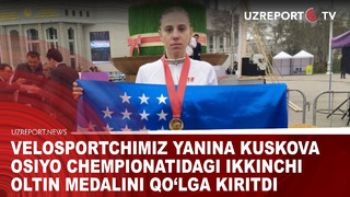 Velosportchimiz Yanina Kuskova Osiyo chempionatidagi ikkinchi oltin medalini qo‘lga kiritdi