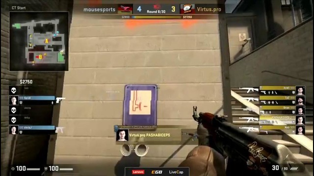 SemiFinal: Mouz vs Virtus.Pro, map 1 train, ELEAGUE Season 1