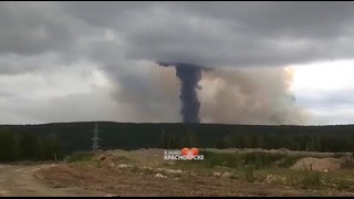 В Красноярске взорвался армейский склад
