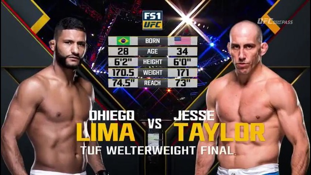 Dhiego Lima vs Jesse Taylor. TUF 25 Finale