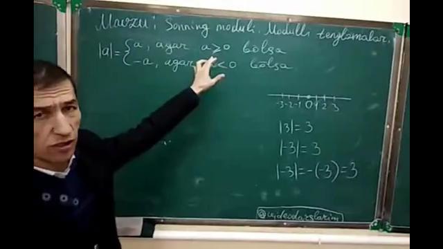 8-sinf 19-mavzu "Sonning moduli. Modulli tenglama va tengsizliklar"