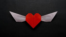 Сердце С Крыльями Оригами | Origami Flapping Winged Heart v1 (Jo Nakashima)