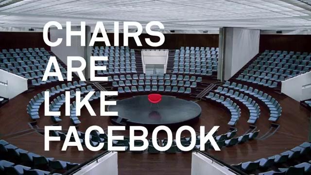 Facebook в первой рекламе сравнила себя со стулом