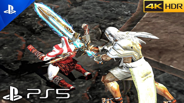 (PS5) GOD OF WAR Remastered – KRATOS VS ZEUS Final Boss Fight Gameplay [4K 60FPS]