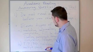 IELTS Reading Section – Answering Questions Part 1