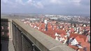 Церковная башня Daniel-высота 90 метров и город Nördlingen с высаты птичьего полёта