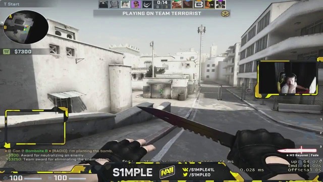 CS:GO S1mple Playing Global MM on The New Duts 2