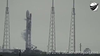 Взрыв ракеты Falcon 9 на космодроме мыса Канаверал