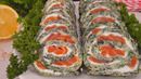 Сырный рулет с красной рыбой – вкусно и красиво