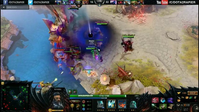 Dota 2! Attacker Kunkka 8000 mmr vs Badman 7900 mmr