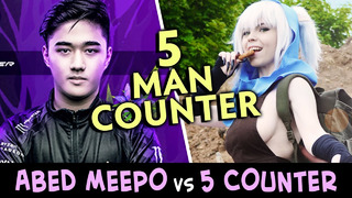 Abed BEST Meepo vs 5 man COUNTER PICK — who would win