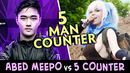Abed BEST Meepo vs 5 man COUNTER PICK — who would win