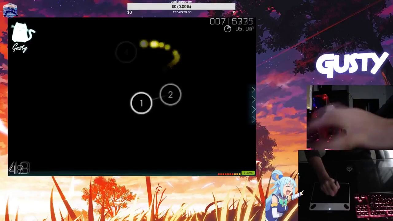 Rafis GODMODE! Beasttroll Plays osu! With His Head! – osu! Stream  Highlights #95