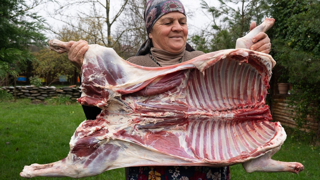 Cooking a Whole Lamb in the Rain | Cozy Spring Village Life