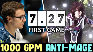 Miracle 7.27 FIRST GAME on ANTIMAGE — 1000 GPM vs Notail Techies