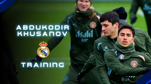 Абдукодир Хусанов провел тренировку перед матчем с «Реалом»