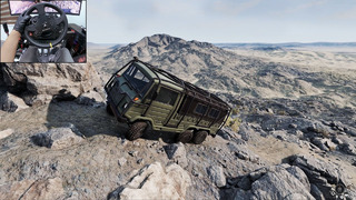 Rock Crawling with a 6x6 truck – BeamNG.Drive | Thrustmaster TX