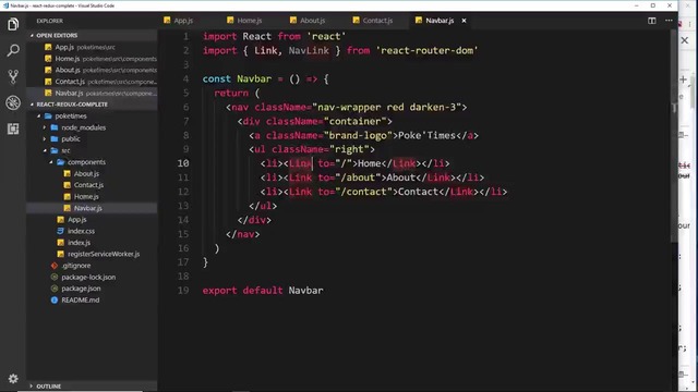 Complete React Tutorial (& Redux) #26 – Links & NavLinks