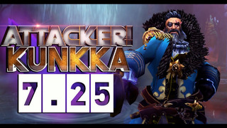 Attacker Kunkka on NEW 7.25 Patch – EPIC WOMBO COMBO with Snapfire Aghanim’s Scepter – WTF DOTA 2
