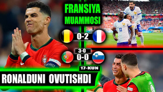 Yevro 2024 1/8: Fransiya 1-0 Belgiya futbol buzildi tuzating, Portugaliya 3-0 Slovakiya og’ir o’yin