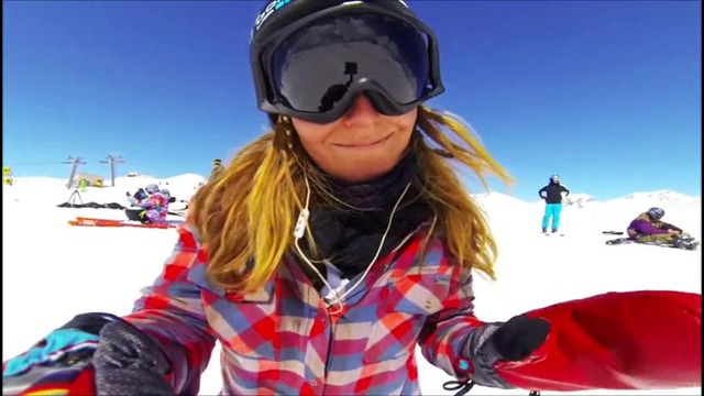 Сноуборд – Джейми Андерсон прокатилась с камерой GoPro