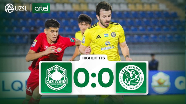 Superliga 23-tur. Qizilqum – Surxon bahsida sodir bo‘lgan xavfli vaziyatlar (Highlights)