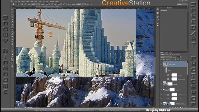 Ледяное Королевство – Speed art (#Photoshop, #Vue)