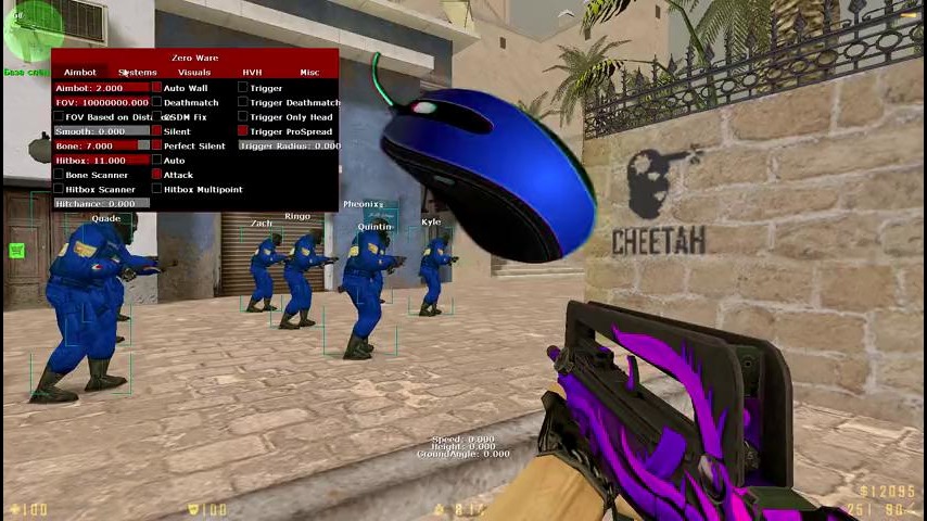 Лучший аим и вх для кс 1.6 zero ware + настройки Mover.uz