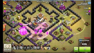 Clash of Clans. Best clan war attack for TH8 from Uzbek Clashers