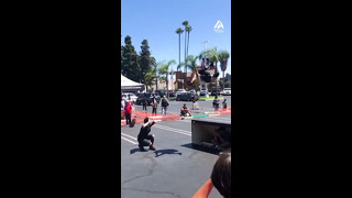 Man Successfully Lands on Skateboard After Backflip | People Are Awesome #shorts