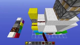 Minecraft – Механизмы – Дверь 3х3 с лампой