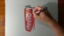 How I draw a coca cola slim can