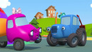 Синий трактор на детской площадке – ЦИРК – Мультики для детей