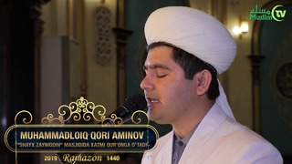Muhammadloiq qori Aminov: “Shayx Zayniddin” masjidida xatmi Qurʼonga oʻtadi