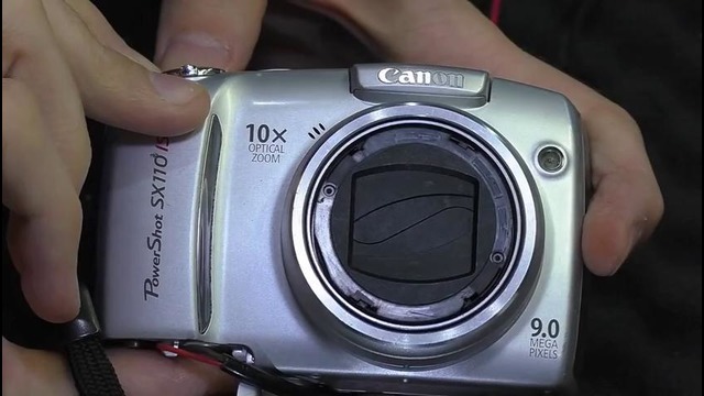 Не открываются / закрываются шторки. Фотокамера Canon SX110 IS