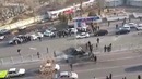 Ласетти влетел в столб в Ташкенте