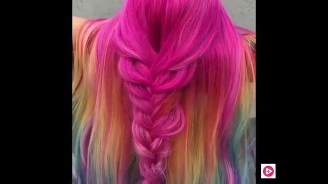 Самые невероятные преображения. Яркие волосы. Фиолетовые / Розовые / Синие / Зеленые